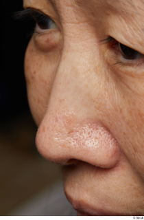 HD Face skin references Kawata Kayoko nose skin pores skin…